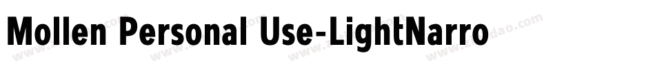 Mollen Personal Use-LightNarrow字体转换